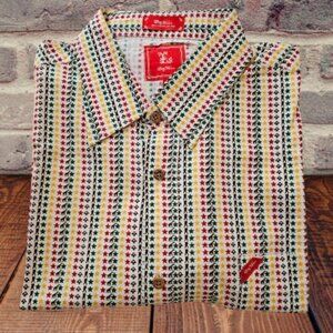 LRG WOVENS MEN SHORT SLEEVE CASUAL DRESS SHIRT - SIZE XL